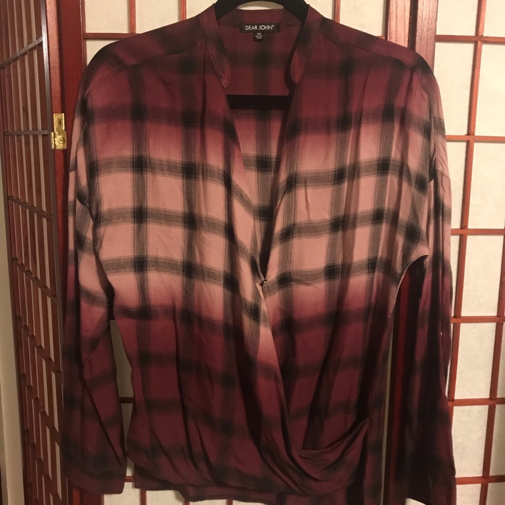 Maroon fade blouse